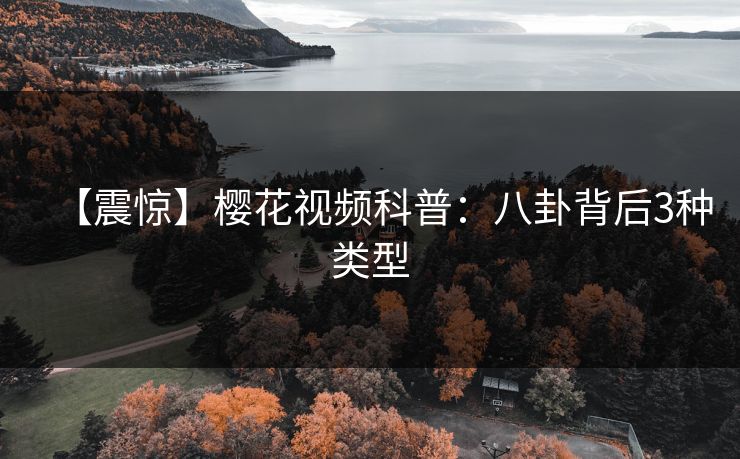 【震惊】樱花视频科普：八卦背后3种类型